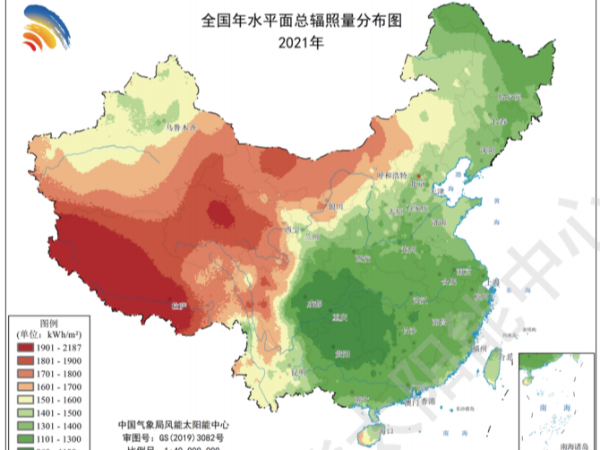 全國(guó)各省太陽(yáng)能資源與發(fā)電小時(shí)數(shù)